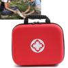 Empty First Aid Bag Waterproof Large Capacity Portable Red Hard Shell Medical Medication Organizer Bag for Outdoor