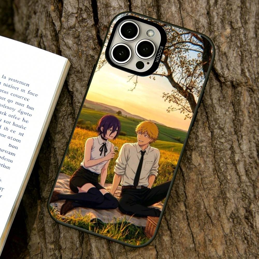 

Chainsaw Man Phone Case For iPhone 17,16,15,14,13,12,11 Plus,Pro Max,XS,Colorful Silver Phone case Funda Cover iPhone17ProMax