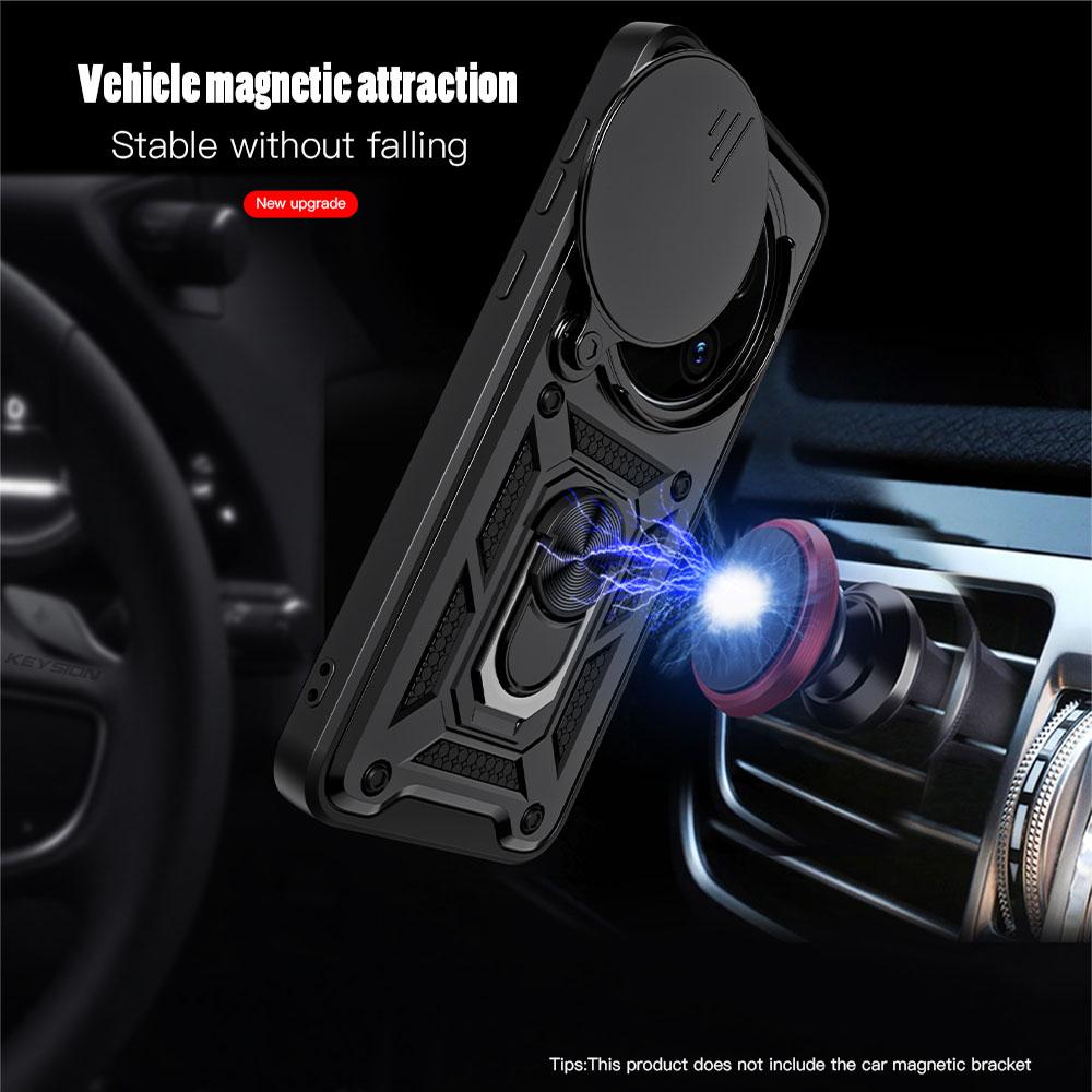 KEYSION Husă blindată rezistentă la șocuri pentru HONOR Magic 7 Pro 5G Husă pentru telefon cu inel de protecție pentru cameră pentru Huawei Magic 7 Pro 5G