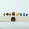 Natural Crystal Solar System Set: Nine Planetary Crystal Balls and Meteorite Specimens