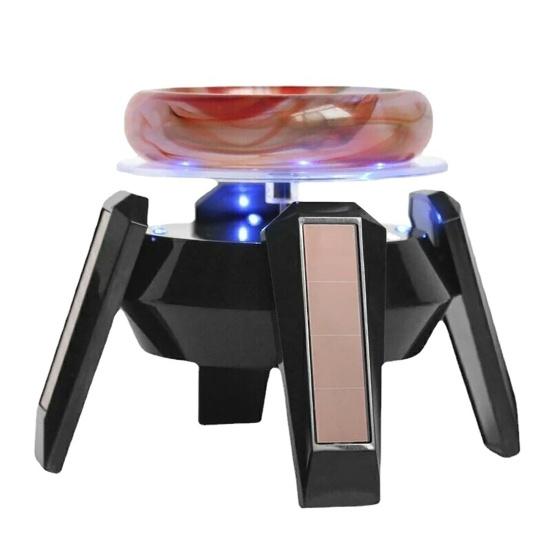 Airship UFO Rotating Display Stand 360 Degrees Solar Dual Use Automatic Turntable for Showcase