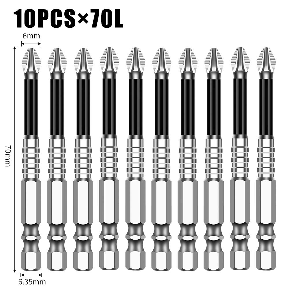 

K5 Нескользящая бита высокой твердости S2 Сильная магнитная 5A черная нескользящая крестовая электрическая дрель электрическая отвертка бита