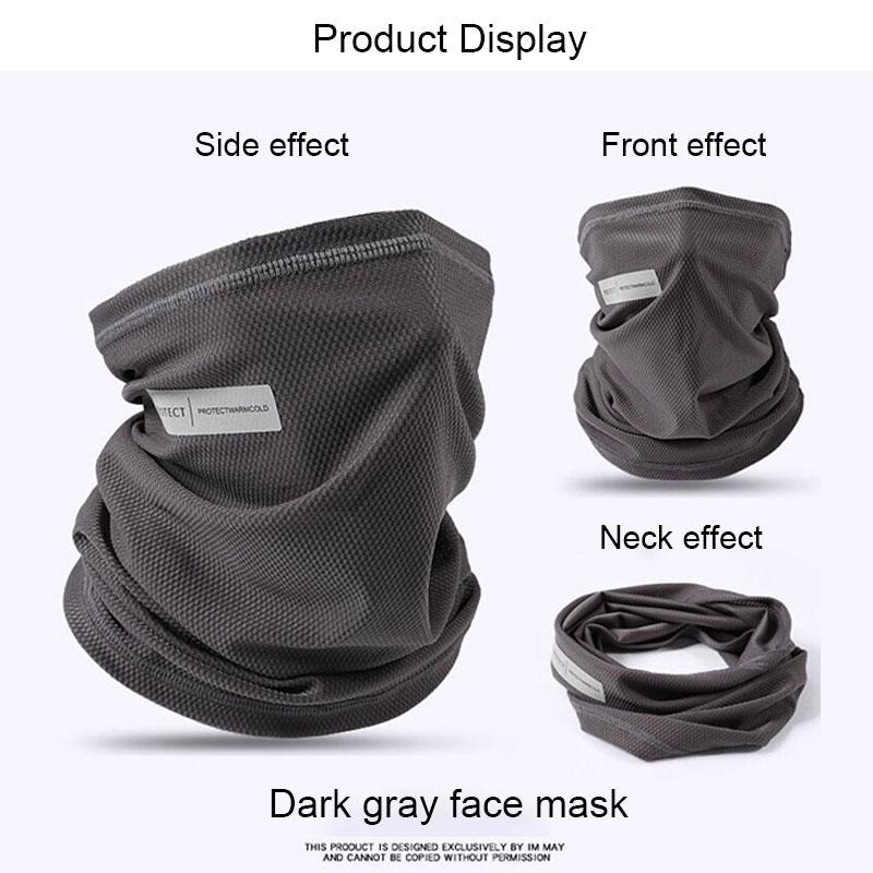 Lodowy Jedwab Kołnierz Potu Maska na Szyję z Ochroną Przeciwsłoneczną Oddychająca Szybkoschnąca Zmywalna Maska Sportowa Outdoorowa do Jazdy na Rowerze i Pieszych Wędrówek