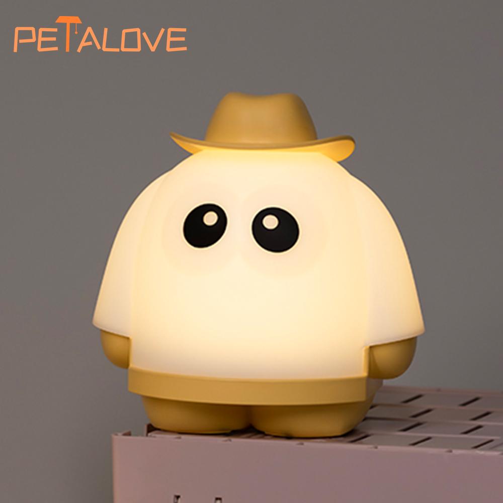 Capybara Night Light Rechargeable Mobile Smart Settings Timing Silicone Lamp Unique Bedside Decoration Pat Brightness Adjustment