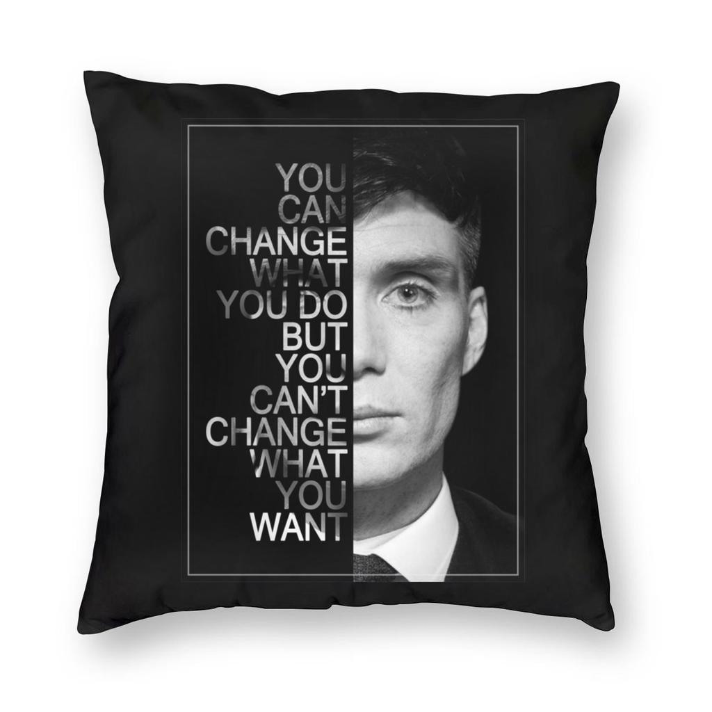 P-Peaky Blinders Tommy Shelby Pillowcase Printing Fabric Cushion Cover Decor Throw Pillow Case Cover Seater Dropshipping 40*40Cm