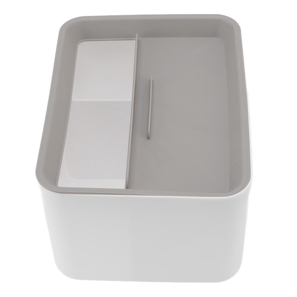 Boîte à mouchoirs rectangulaire en plastique, rangement pour télécommande et papeterie, porte-boîte à serviettes pour bureau