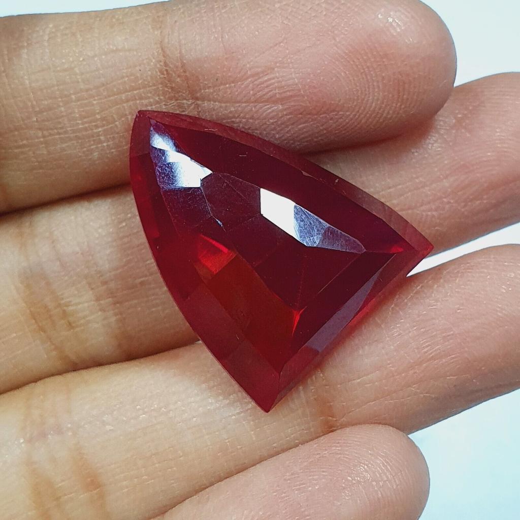 Natural Red Ruby 44 Ct Certified Fancy Mozambique Loose Gemstone A069 p592