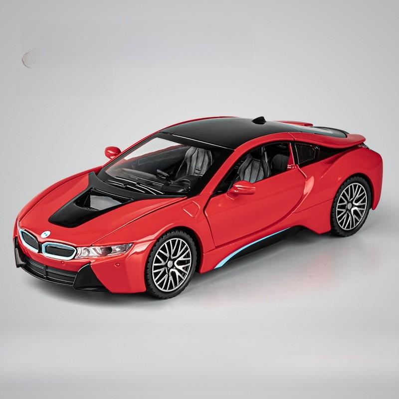 

Car Model Alloy I8 Concept Toy With Light Sound Effects For Play Children