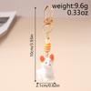 Cute Puppy Dog Keychain 3D Animal Key Ring Pendants for Women Girls Handbag Decor DIY Kid's Jewelry Gift