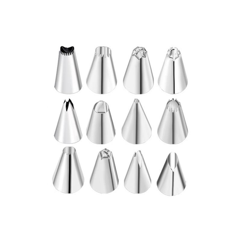 Stainless Steel Piping Tips Set - 48 Styles for Cake Decorating