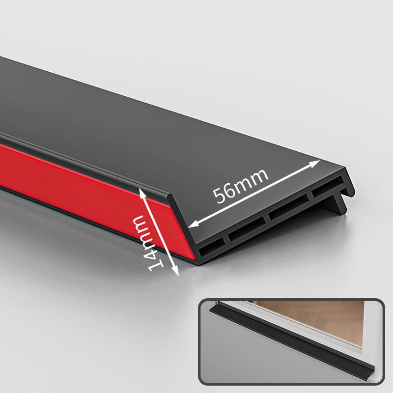 1.1m TPE Waterproof Self Adhesive Strip for Window Glass Door Balcony Sliding Windproof Soundproof Sealing Home Weatherstrip