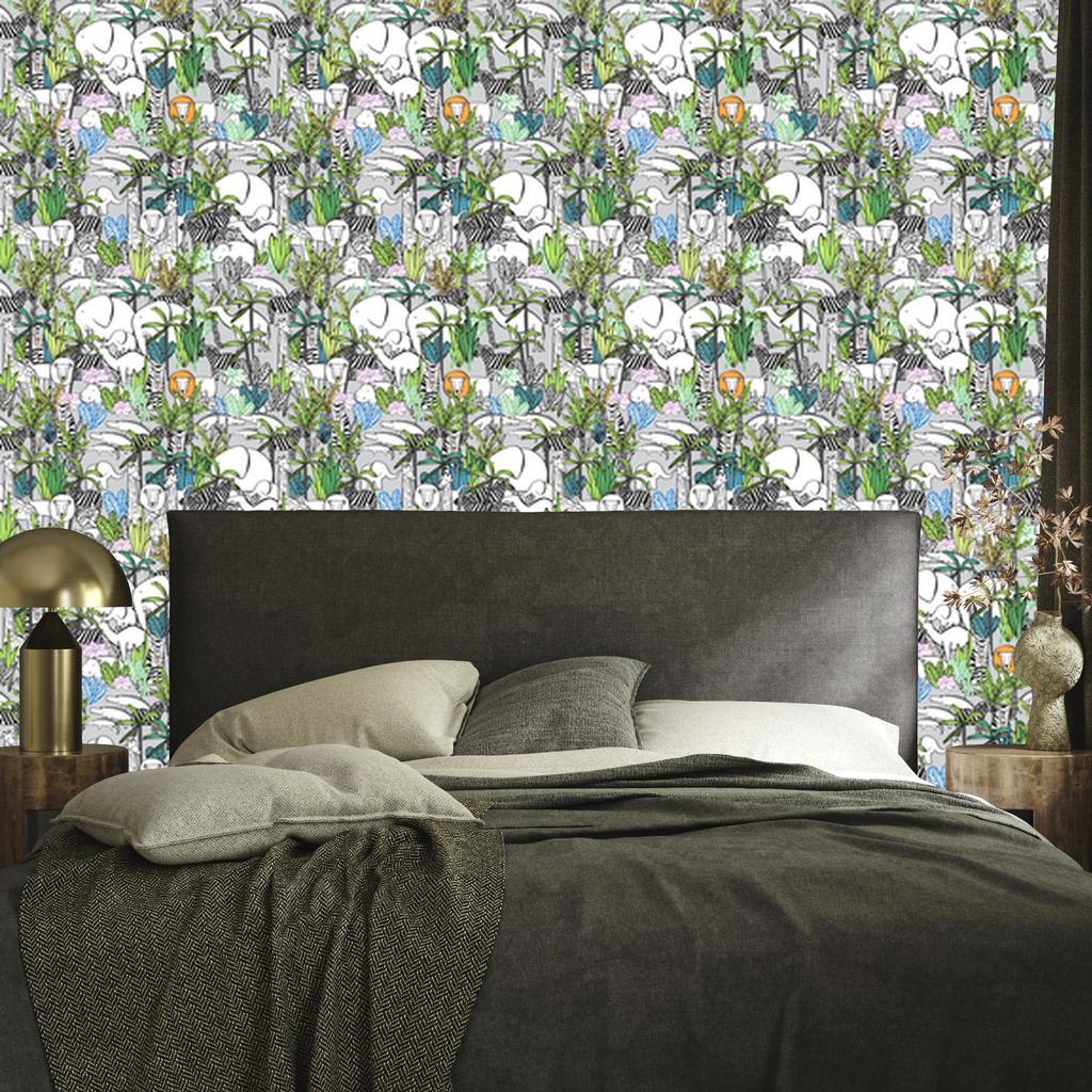 Wild Animals Savanna Wallpaper for Living Room and Bedroom 50x1000