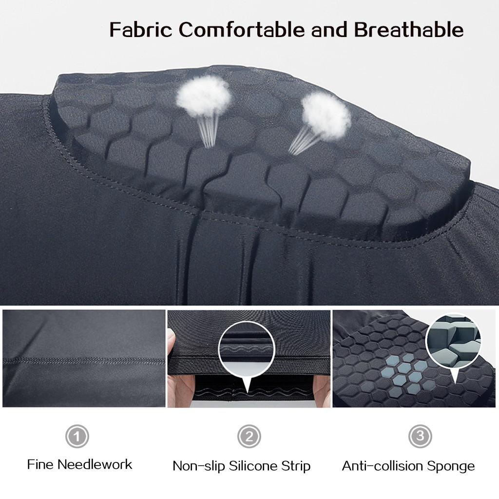 WOSWEIR Ultra Thin Honeycomb Elbow Pads Sports Protective Gear Anti-Collision Sponge Arm Guard for Basketball Adults & Children