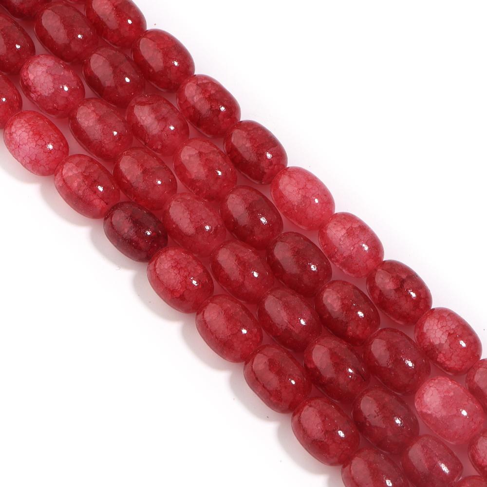 28pcs/lot 10x14mm Colorful Glass Beads Barrel Shape Loose Spacer Beads For Jewelry Making DIY Bracelet Necklace Accessories