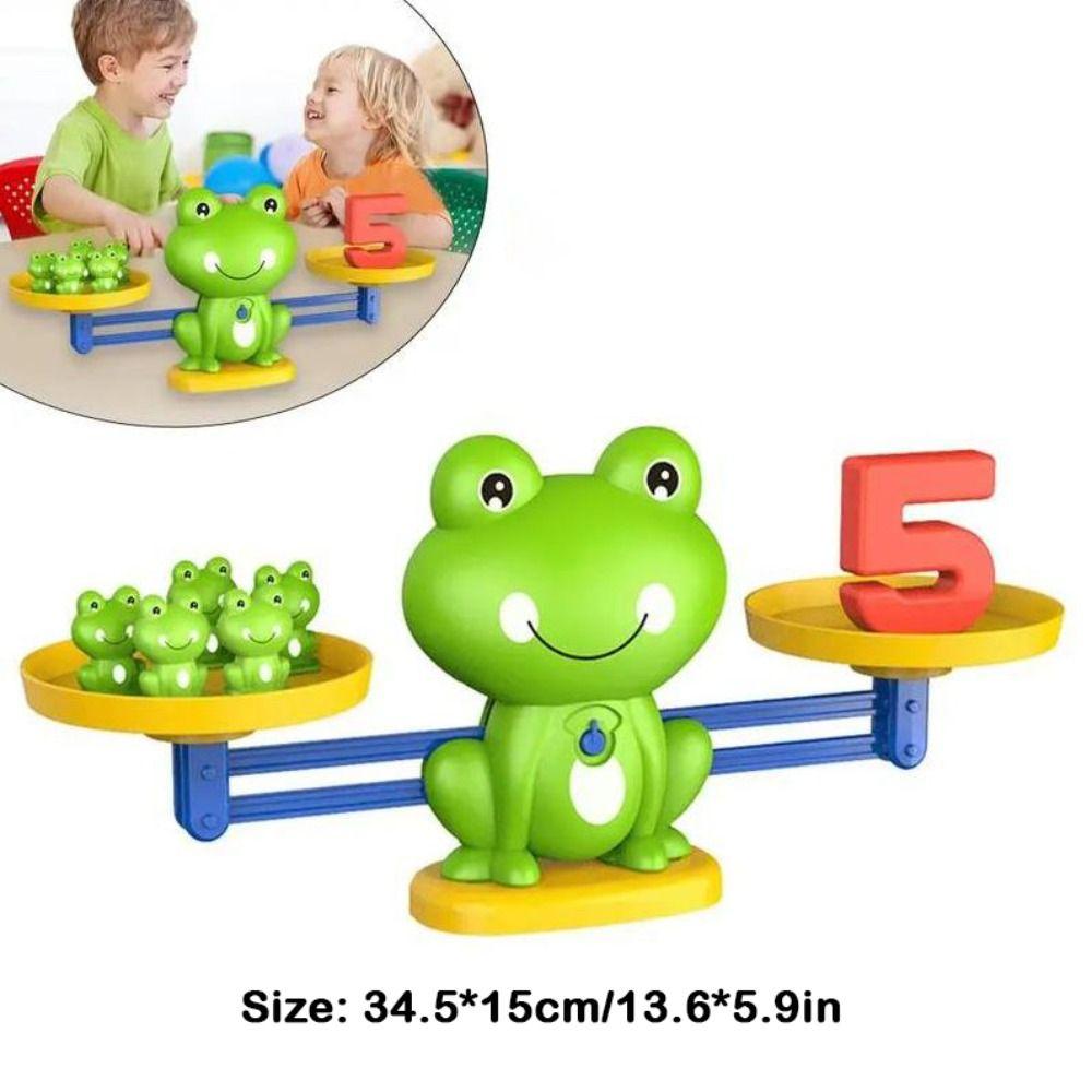 Logical Thinking Frog Math Balance Toy Addition Subtraction Early Education Toy Math Training