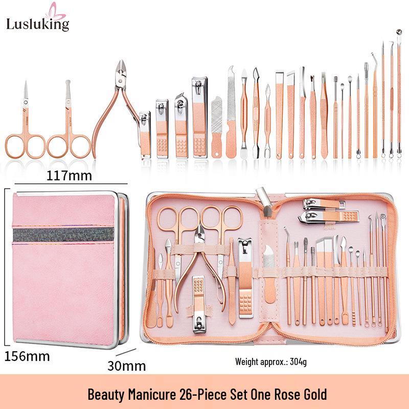 Carbon Steel Nail Clipper & Manicure Set: Household Beauty Tools