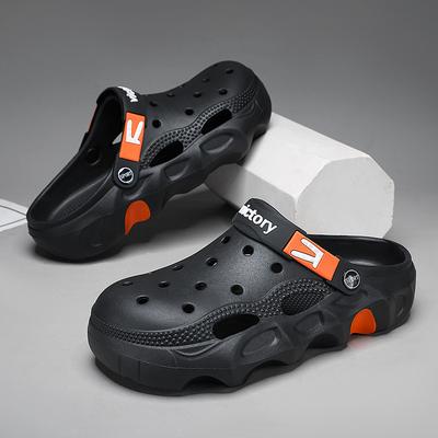 Stepping On Shit Eva Hole Shoes With Simple Personality And Outer Wear Men'S Slippers Casual Fashion Beach Sandals Manufacturer
