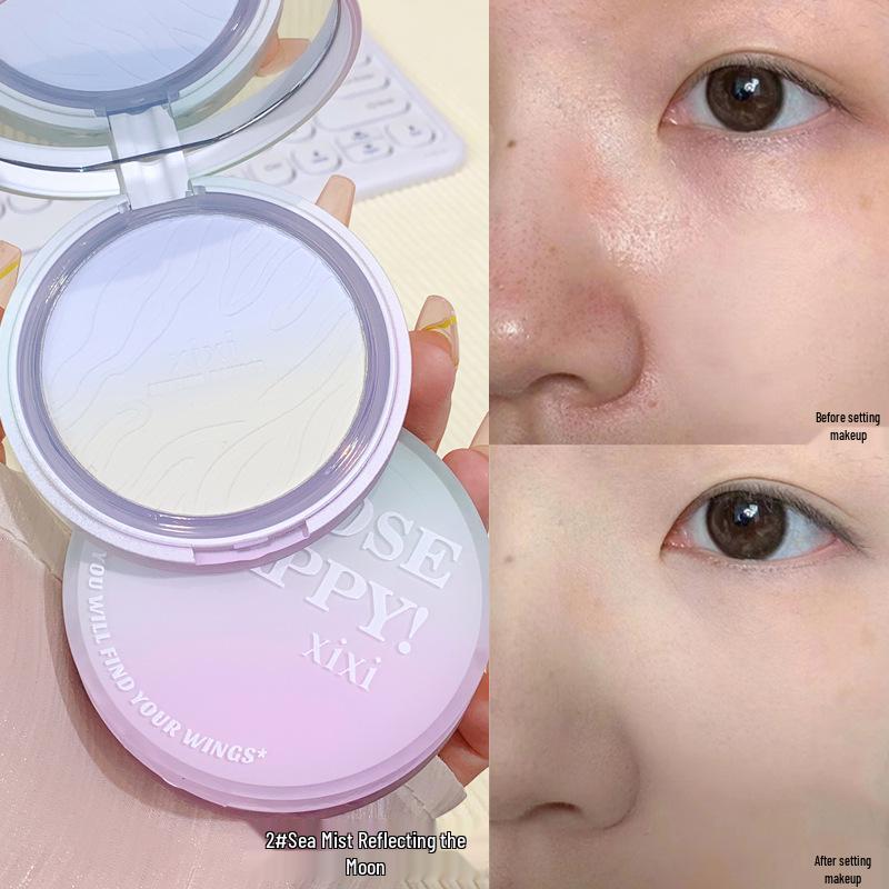 Xixi Rain Ink Cloud Weichzeichner Puder-Foundation: Langanhaltender matter Concealer & Setting-Puder, einfach aufzutragen.