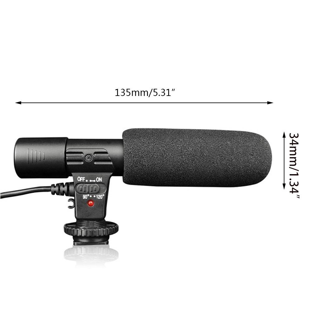 Microfono Video Universale con Supporto Antiurto per Fotocamere DSLR e Videocamere Microfono Perfetto per Fotocamere