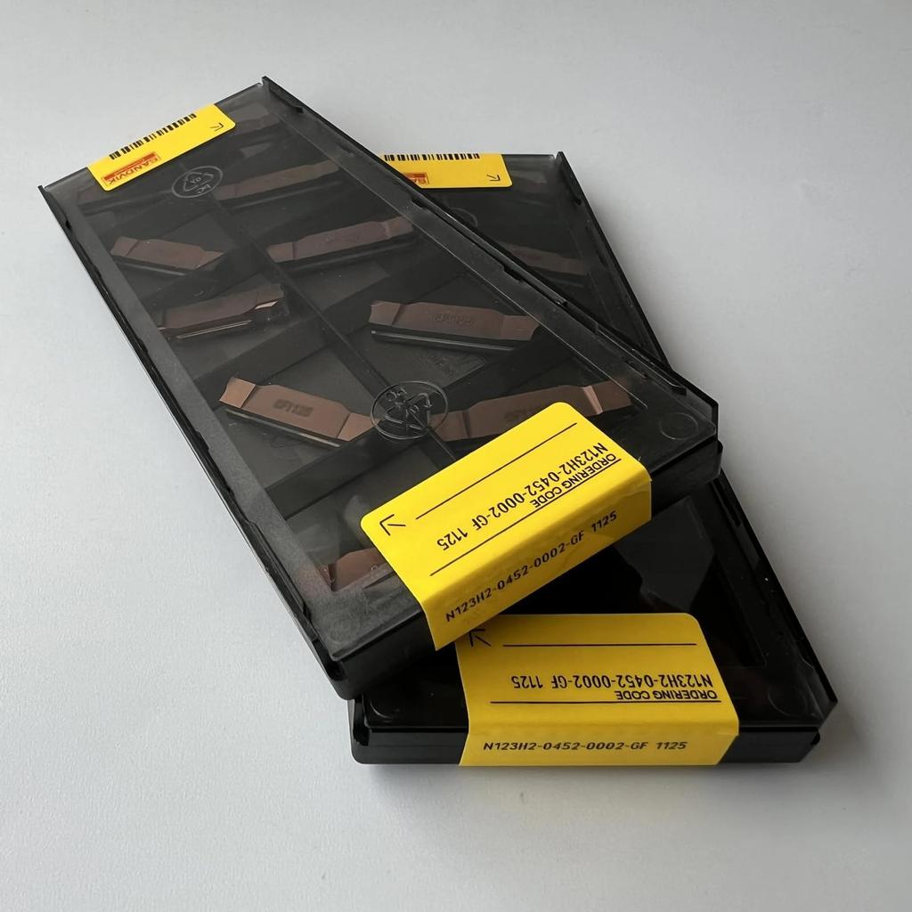 Original Sandvik / N123H2-0452-0002-GF 1125 CNC-Drehbank Hartmetall-Schneidwerkzeug 10 Stück