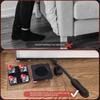 Conjunto de 5 Peças de Rodas 360° Levantador de Móveis Conjunto de Ferramentas de Movimentação de Haste Reta/Curva Movimentação de Armário