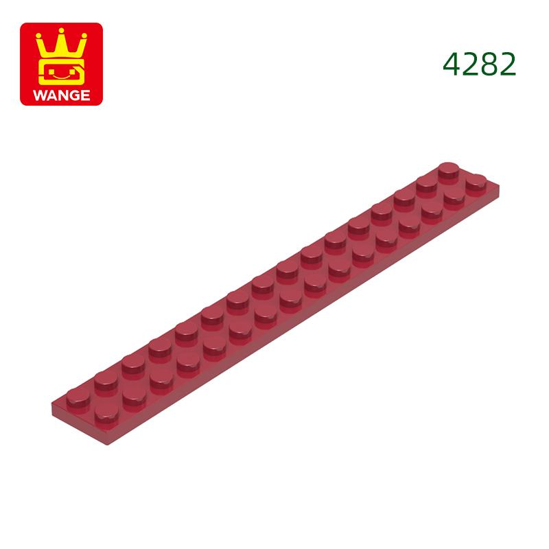 High-Quality 22Pcs/lot 4282 Thin Blocks Plate 2x16 Base Plate Works With featuring Block Moc Colour City Accessories Parts