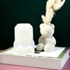 Flexible Silicone Mold Cement Clay Molds Plaster Flowerpot Mold for Crafting Bear Shape Flower Pots or Pen Holders