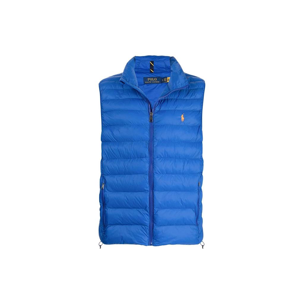 Polo Ralph Lauren Ensfarget Logo Brodert Vest Herrevester Blå 710810898-006