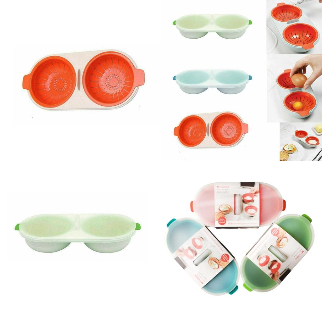 Cuiseur d'œufs à la vapeur en PP de qualité alimentaire, pour faire de délicieux œufs pochés en quelques minutes