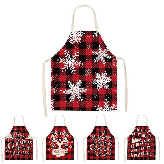 

Хороший антидеформированный долговечный фартук в 33 стилях, рождественский тематический фартук, кухонные принадлежности для ежедневного использования, кухонный фартук