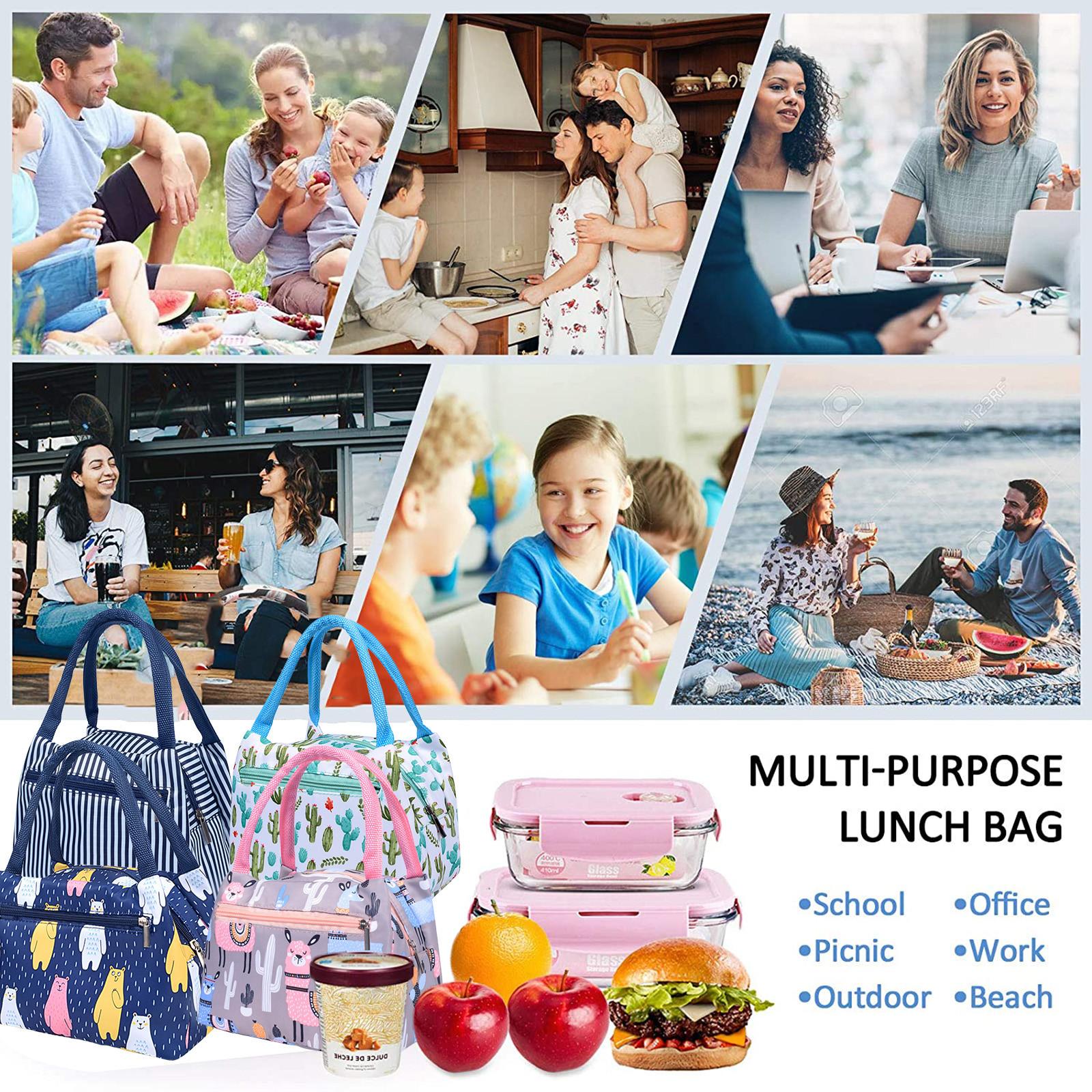 

Изолированный чехол для переноски с героями мультфильмов для пикника, термопортативная сумка для холодного обеда, сумка для бенто