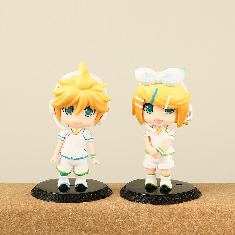 6pcs Hatsune Miku Virtual Singer Anime Action Figure para Crianças, Modelo 3D PVC, Acessórios Cosplay Bonitos, Caráter Adorável