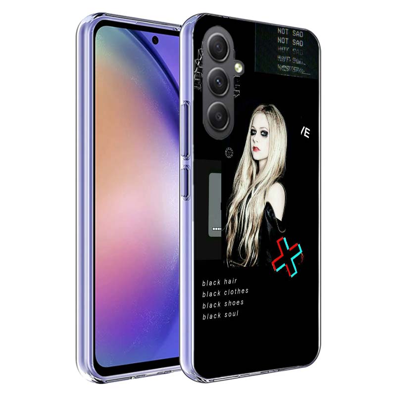 

Singer Avril Lavigne Phone Case for Samsung A17 A37 A57 A07 A16 A26 A36 A56 A06 A02S A12 A22 A32 A52S A04S A14 A24 A34 A54 A03 A Samsung A13 5G