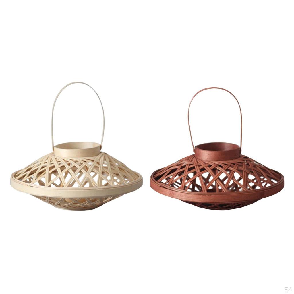 Bamboo Candle Lanterns Decorative For Garden Homestays Living Rooms