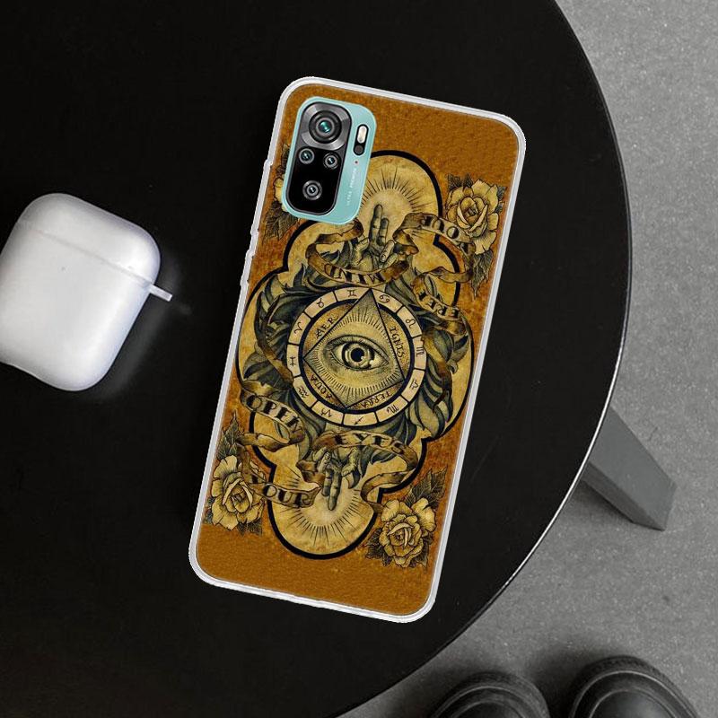 Sacred Eye of Horus Egypt Fresco Phone Case Cover for Xiaomi Redmi Note 15 14 13 12 11 Pro Plus 14S 12S 11S 11T 11E 10S 10 Custo