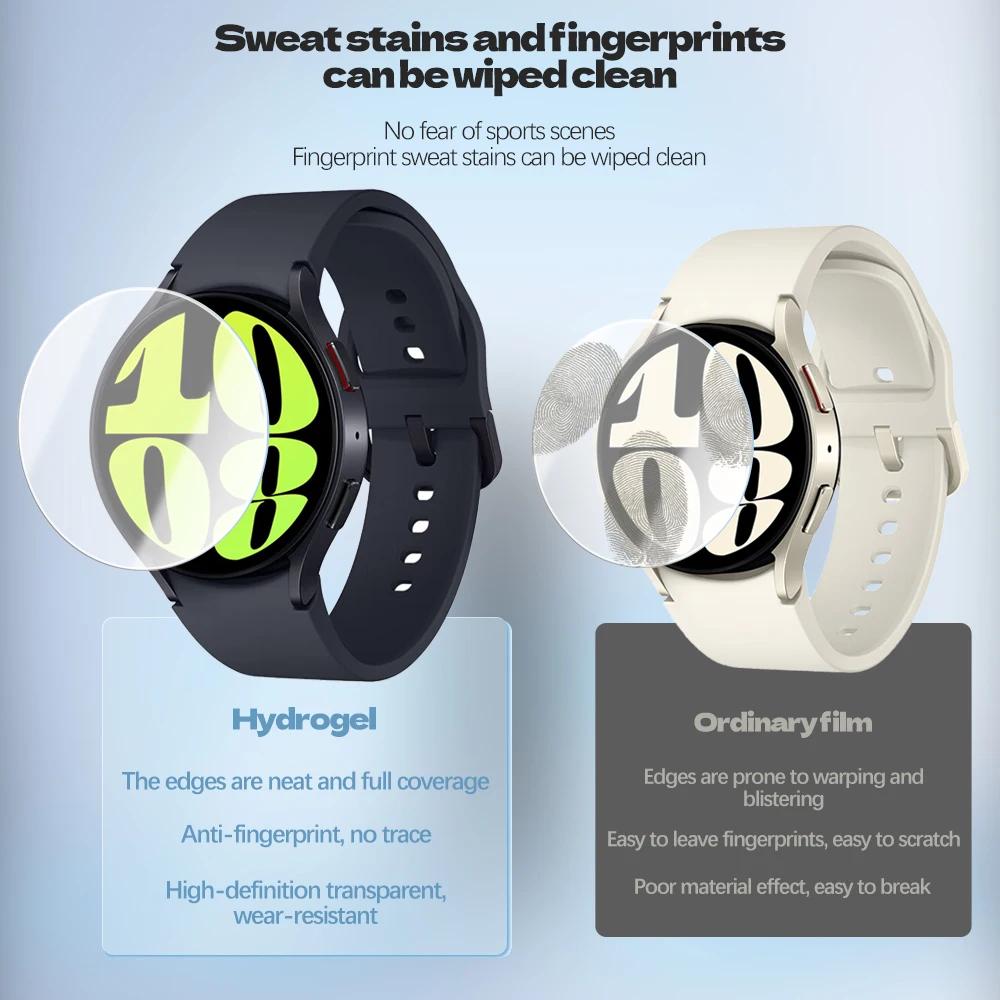 1-10PCS Screen Protector For Samsung Galaxy Watch 7 6 40 44mm 6Classic 43 47mm Hydrogel Film Accessories Galaxy Watch6 Not Glass