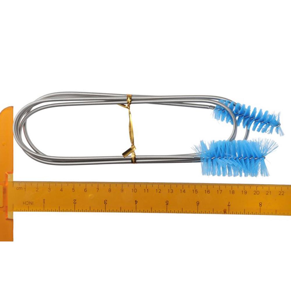 Stainless Steel 61" Pipe Brushes Blue Hose Cleaner Brush Metal Pipe Cleaner Brush  Fish Tank