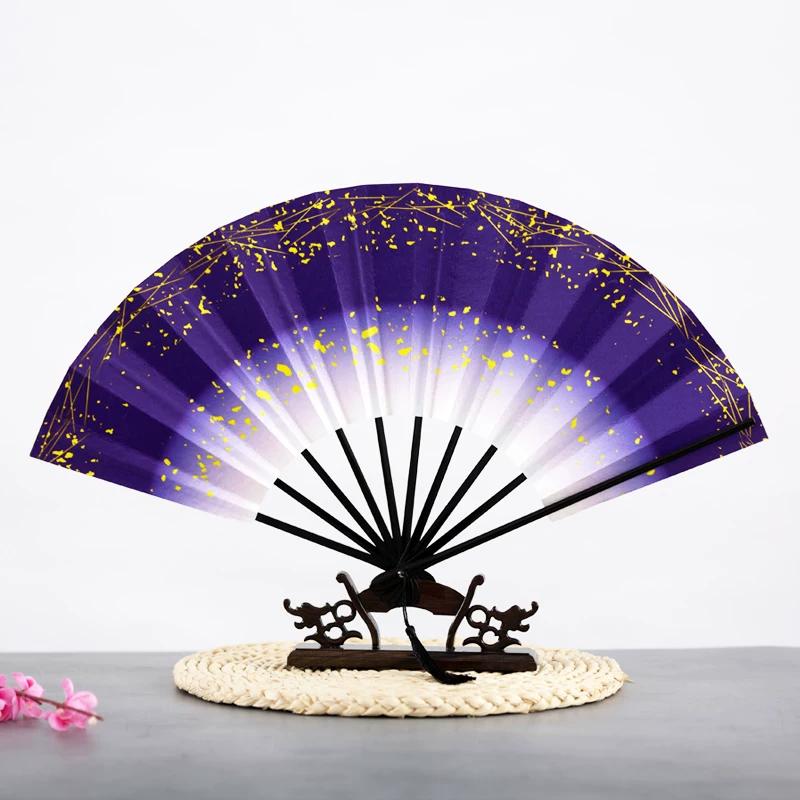 Cosplay Dance Props: Japanese-Style Folding Fan with Ten Ribs, Bat-Shaped Fan, Suitable for Dance and Performance