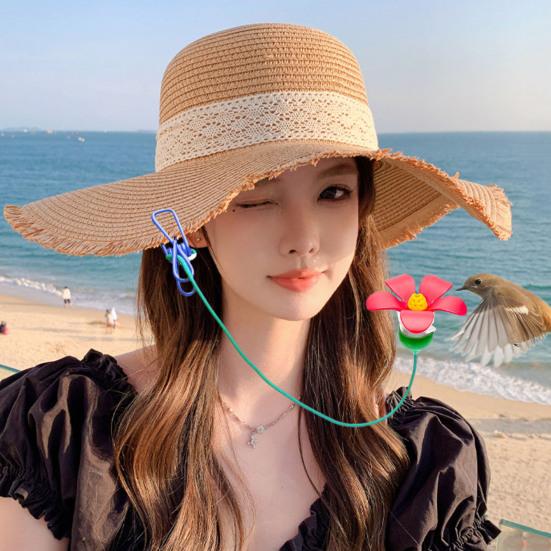 

Зажим для шляпы Кормушка для колибри Креативная форма Герметичная мини-размер Легкая легко чистящаяся кормушка для колибри 1pc