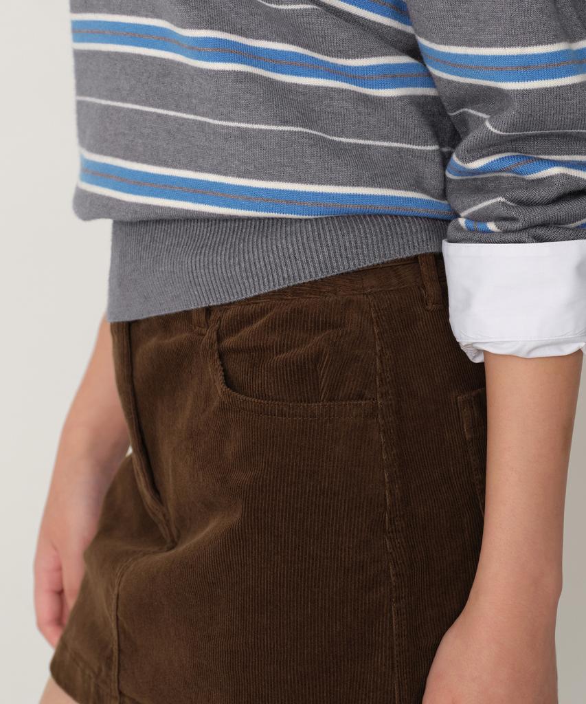 Musinsa Standard Woman 14W Corduroy Low-Rise Mini Scotts [Brown]