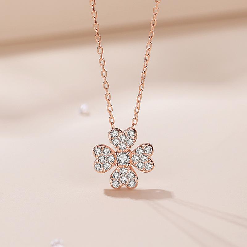 

Танциз S925 стерлингового серебра Роскошное индивидуальное ожерелье с подвеской женское классическое ожерелье прилива розового золота