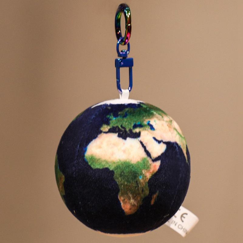 Cartoon Sun Planet Pendant Plush Toy Doll Earth Moon Doll Girl Bag Keychain Ragdoll