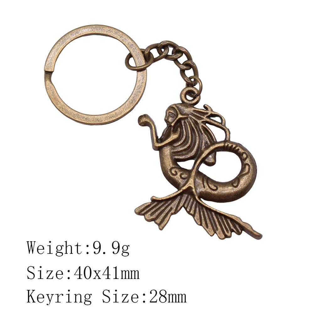 Mother's Day Keychain For Bags Seahorse Octopus Mermaid Key Ring Souvenir Men Chains