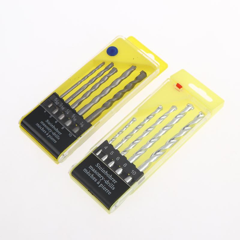 5/8Pcs Industrial Wall Masonry Drill Kit Grade Masonry Drill Bit For Electric Drill Carbide Tip For Brick Concrete Tile DIY Use