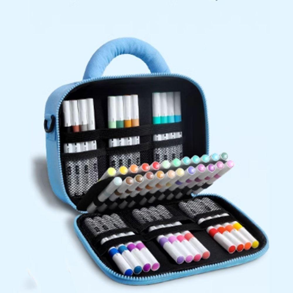 Portable Colored Pencil Pouch Cartoon Painting Pencil Bag Student Pen Bag  Art Supplies