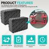 2Pcs Car Jack Rubber Pad Lift Blocks Floor Elevator Cars Parts Jacks Lifting Tools Shock-Absorbing Auto Camper Lift Support Pads