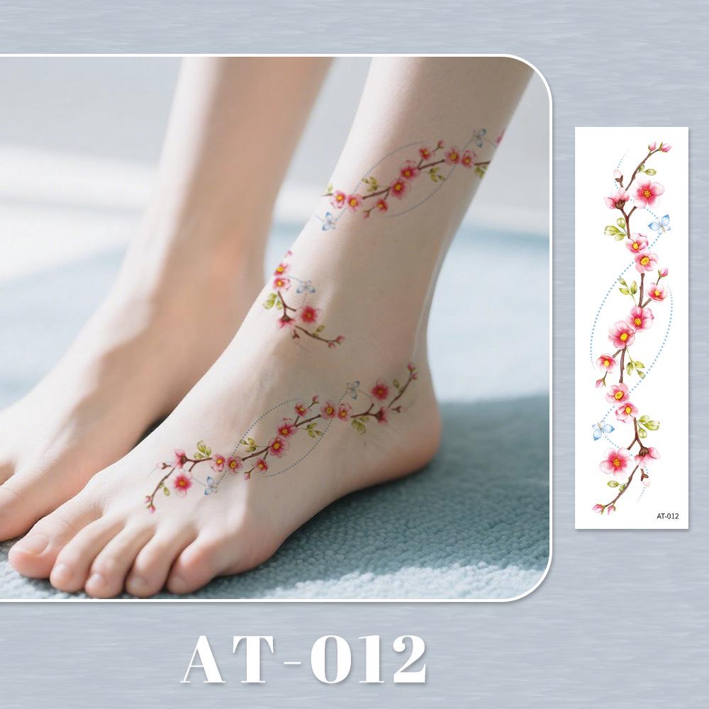 Rikaron Laser-Engraved Rose Tattoo Sticker – Non-Reflective Cute Collarbone Design