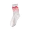 Calcetines de Otoño para Niñas: Calcetines Largos Blancos con Letras a Media Pantorrilla, Modernos y Versátiles, para Estudiantes