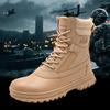 Men's Plus Size High-Top Tactical Military Workwear Hiking Boots