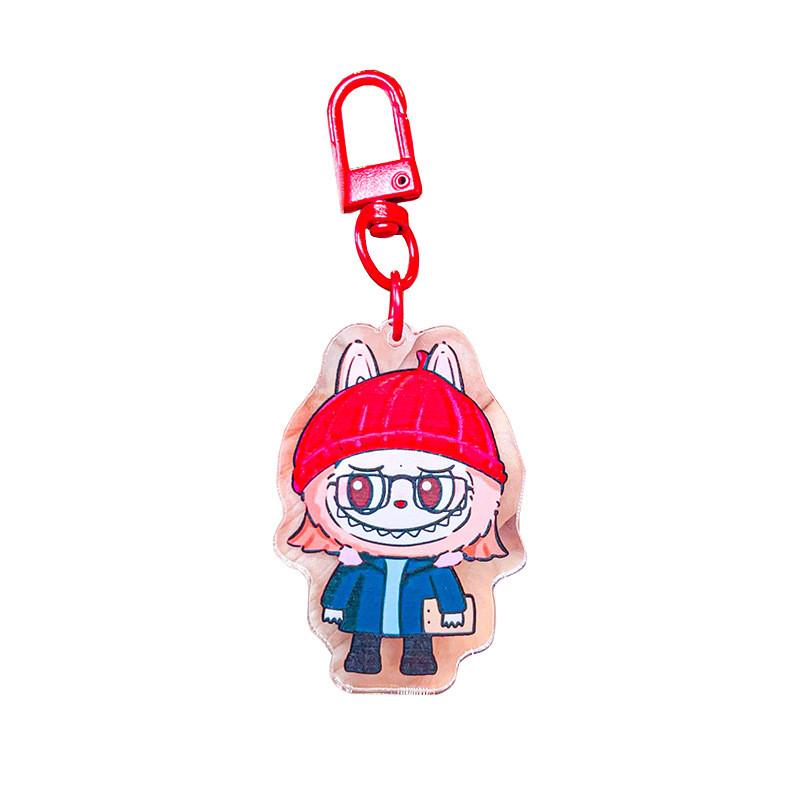 Adorable Labubu Acrylic Keychain Cute Cartoon Sheep Design Perfect Gift Accessory